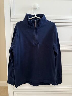 Crewcuts Boys Navy Half Zip Pullover (S)